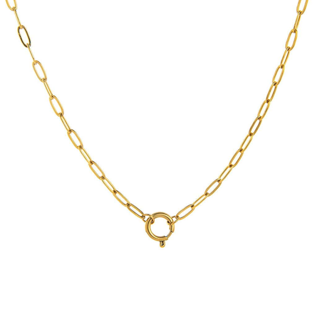 Animal Forest necklace chain with elongated links and a round charm connector.